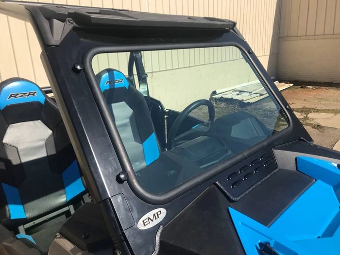 13830Polaris RZR XP 1000 / XP Turbo / RZR Trail Laminated Safety Glass Windshield with Wiper Options