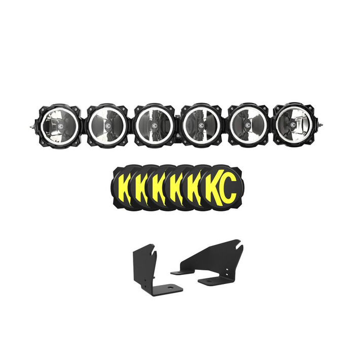 KC Highlights Polaris RZR Pro R Light Bar Kit - 39" Pro6 Gravity® LED Light Bar - 6-Light
