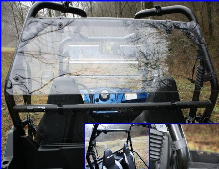 2008-2014 RZR Hard Coated Cab Back / Dust Stopper by EMP Extreme Metal Products