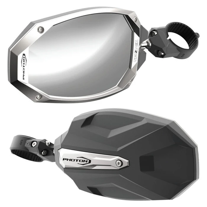 Kawasaki Teryx 750/800 Photon Series Side View Mirror with Cast Aluminum Body & Bezel (Pair)