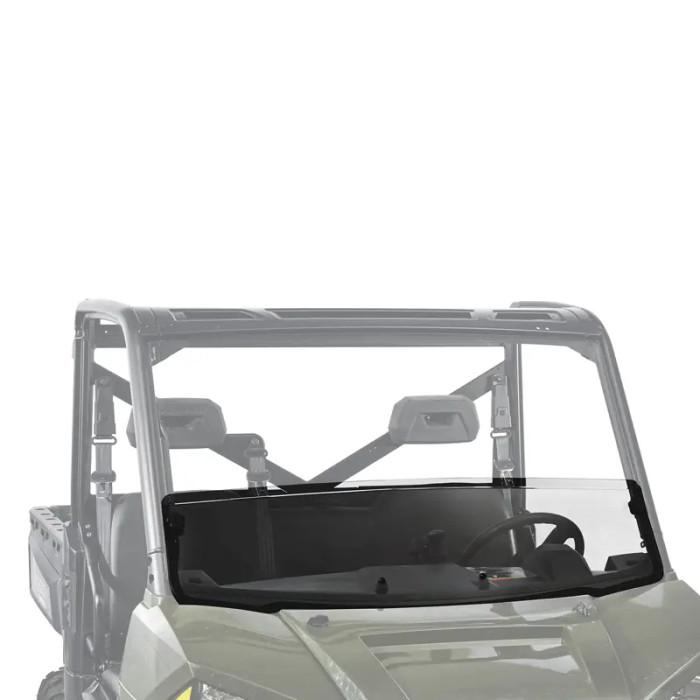 Polaris Ranger Tinted Half Windshield - 2013-2025 with Profile Roll Cage Tube