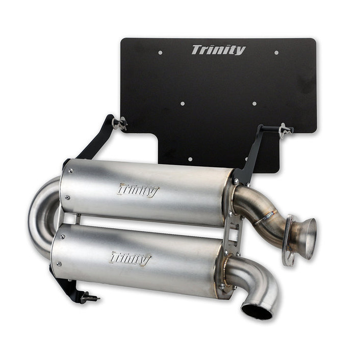 Polaris Xpedition Dual Muffler Exhaust System - Quiet Slip on - Trinity Racing