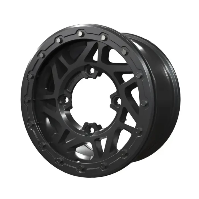 Pro Armor Polaris RZR 4302 Beadlock Wheel - 14x7 - Black