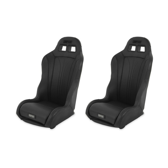 Simpson Racing Vortex II Off-Road Polaris RZR Suspension Seats Black/Black PAIR