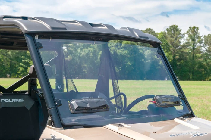 Toolless Versa-Vent Windshield (Scratch Resistant Polycarbonate) - Polaris Midsize Size Pro-Fit Ranger