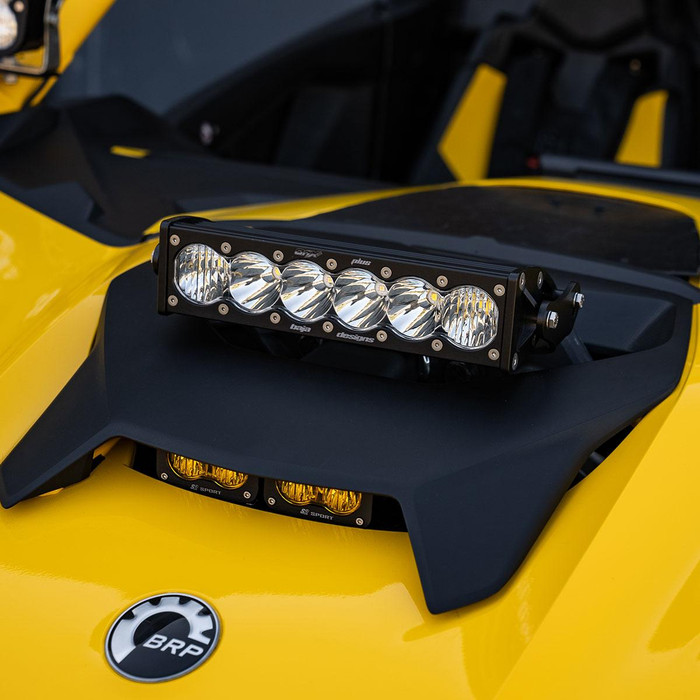Can-Am Maverick R Baja Designs 10" OnX6+ LED Light Bar Shock Tower Kit