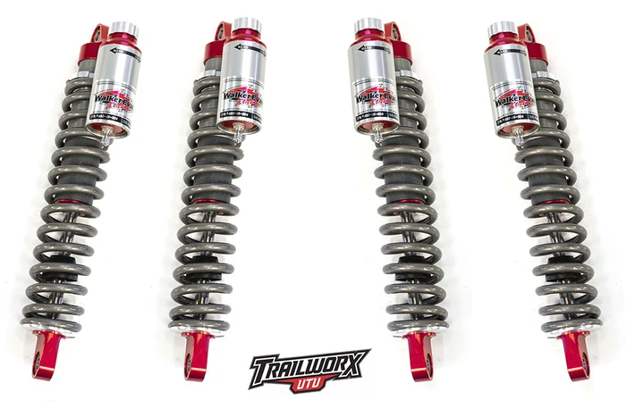 Walker Evans Yamaha Rhino Performance Coilover Shocks with Remote Reservoirs - 16 Way Adjustable