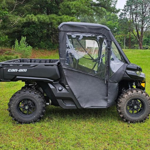 Can-Am Defender Full Soft Doors with Zippered Side Windows - 2016-2023