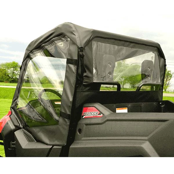 2014-2026 Honda Pioneer 700 Upper Soft Doors & Rear Window with Zippered Side Windows