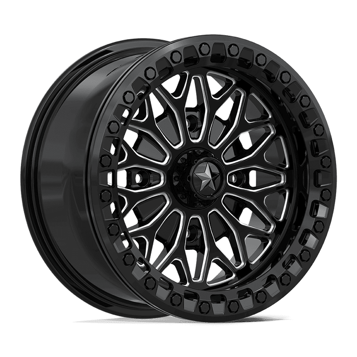 BOLO UTV Beadlock Wheel - Gloss Black Milled