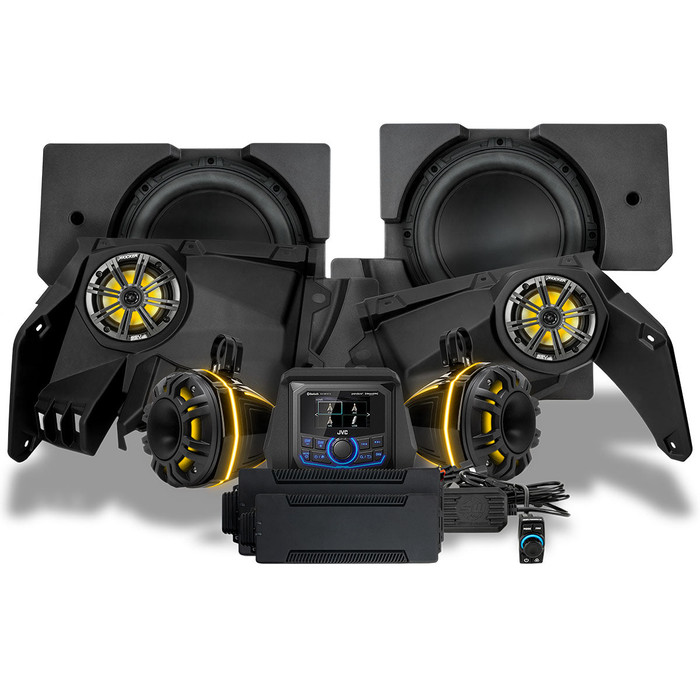 Can-Am Maverick X3, Phase-6 K-Spec 6-Speaker 1650 watt Sound System w/JVC