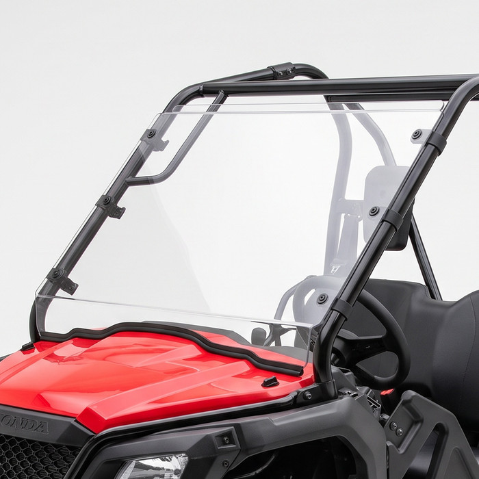 2015-2026 Honda Pioneer 500 & 520 Hard Coat Windshield with Fast Straps
