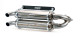 Trinity Racing Polaris RZR Pro XP / Turbo R Slip On Exhaust - Stainless Steel