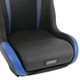 Simpson Racing Vortex II Off-Road Polaris RZR Suspension Seats Black/Blue PAIR