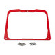 Polaris RZR 200 Gauge Bezel Red