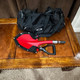 Krazy Beaver Mini Shovel with guard - Textured Red Head / Black Handle
