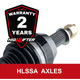 High Lifter Stock Series Axles 2014-17 Polaris RZR XP 1000 Front/Rear Bundle