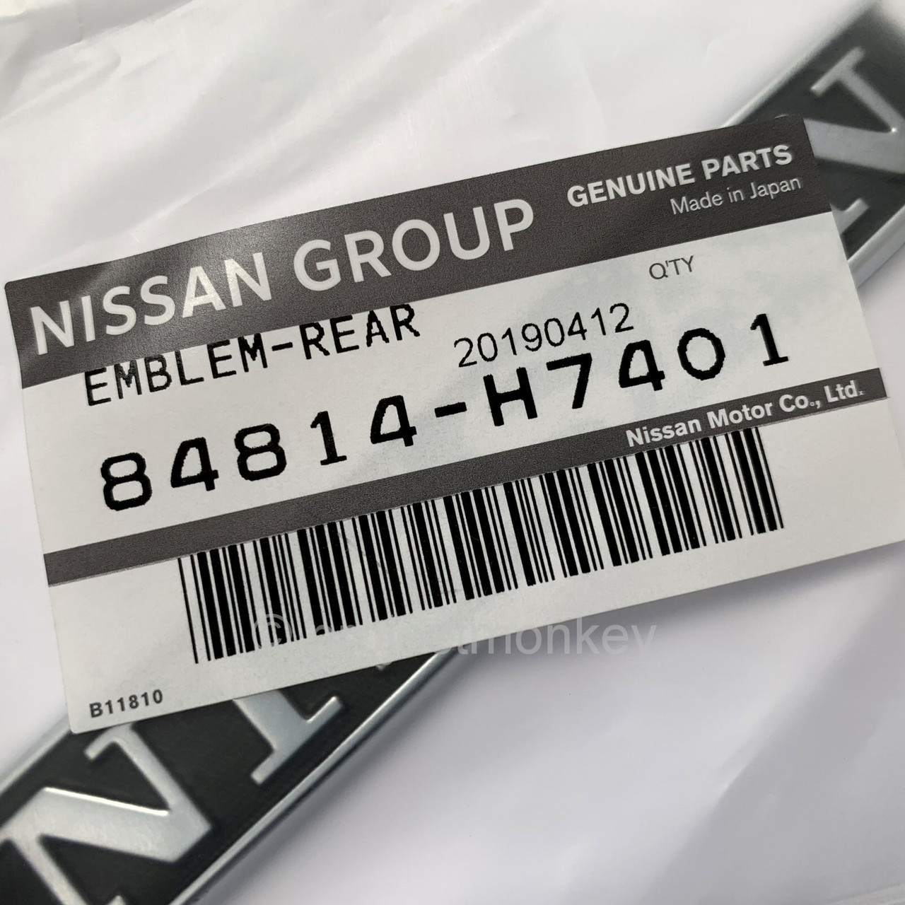 OEM Nissan 78-83 Datsun 280ZX / Fairlady Z S130 Rear NISSAN Emblem 