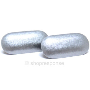 OEM Honda 00-09 S2000 License Plate Caps - Sebring Silver Metallic NH552M (90672-S2A-A00ZJ)