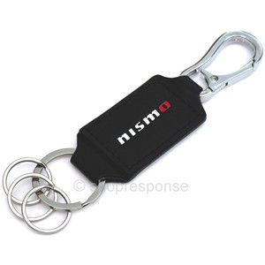 OEM / JDM Nissan Nismo Black Leather Keychain (KWA10-50U40)