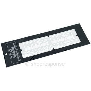 HKS 51003-AK147 Premium Goods Block Logo A La Carte Sticker Sheet - White HKS 51003-AK147 Premium Goods Block Logo A La Carte Sticker Sheet - White