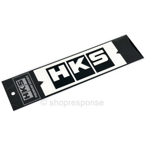 HKS 51003-AK149 Premium Goods Block Logo Die-Cut Transfer Sticker - Black HKS 51003-AK149 Premium Goods Block Logo Die-Cut Transfer Sticker - Black