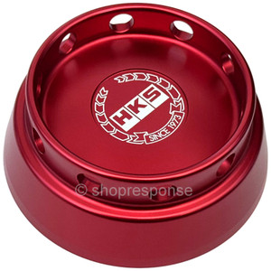 HKS 24003-LB004 Limited Edition Billet Oil Cap Cover: 20-25 Toyota GR Supra A90, A91 2.0L / 3.0L