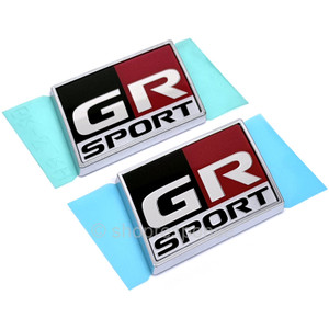 OEM / JDM Toyota Gazoo Racing GR SPORT Front Side Fender Emblems (75350-48010 / 75350-48020)