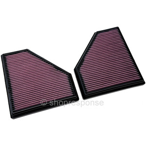 K&N 33-3171 High-Flow Air Filter Set: BMW M2 G87 / M3 G80 / M4 G82