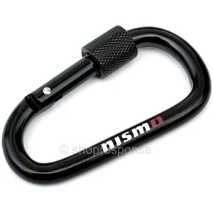 OEM / JDM Nissan Nismo Carabiner Keychain - Black (KWA10-50TK3)
