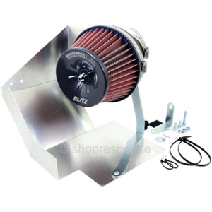 BLITZ 59082 SUS Power LM Air Cleaner: 08-15 Mitsubishi Lancer Evolution 10 (Red)