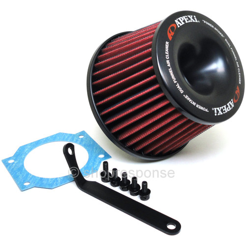 A'PEXi 507-N006 Power Intake Dual Funnel Air Cleaner: 93-01 Nissan Skyline ECR33 / ER34 RB25DET