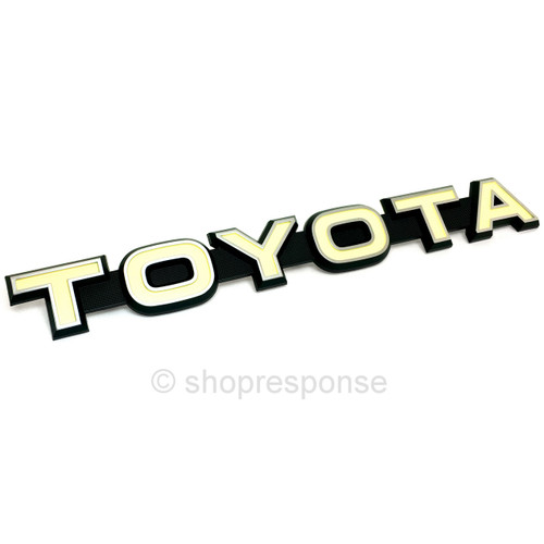 OEM Toyota 79-84 Land Cruiser FJ40 Front Grill "Toyota" Emblem (75321-90301)