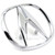 OEM Honda 94-01 Acura Integra Front A Emblem with Fasteners (75700-ST7-A00)