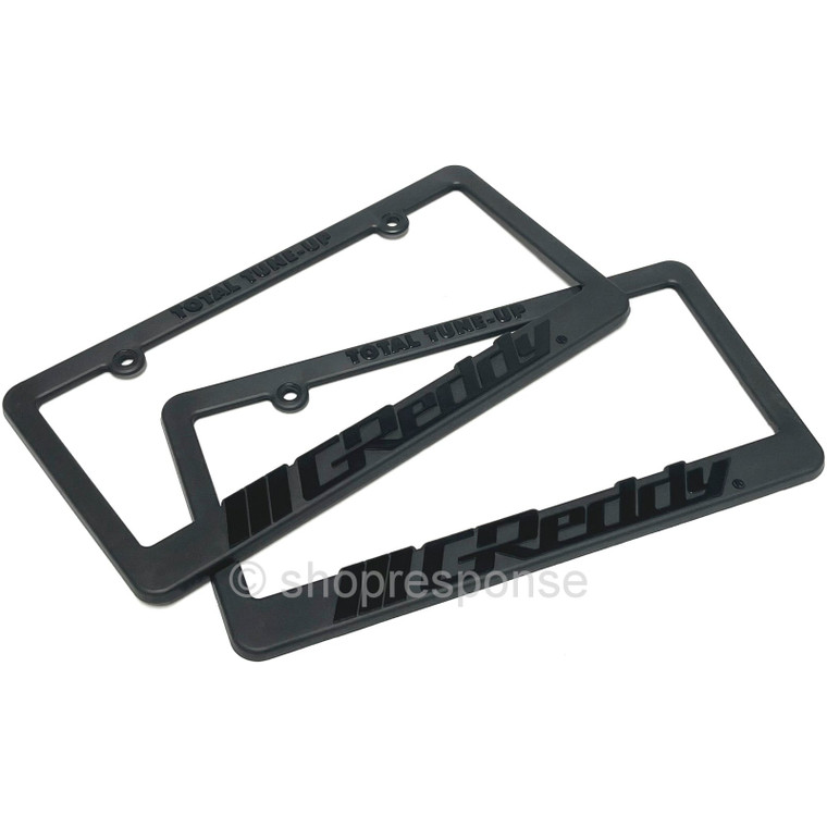 GReddy 21112001 Black-Out License Plate Frame x2