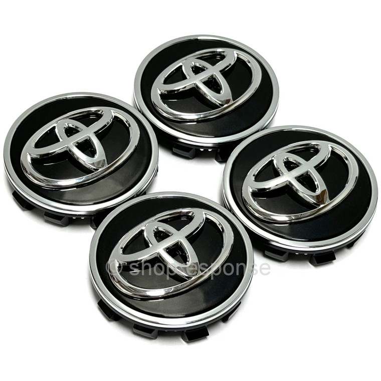 OEM Toyota 20-24 GR Supra A90 / A91 Black Wheel Center Caps - Set of 4 (42603-WAA01)