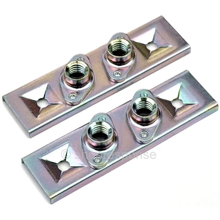 OEM Honda / Acura Inner Front Bumper License Plate Nut Mounting Bracket x2 (71106-SH2-A02)