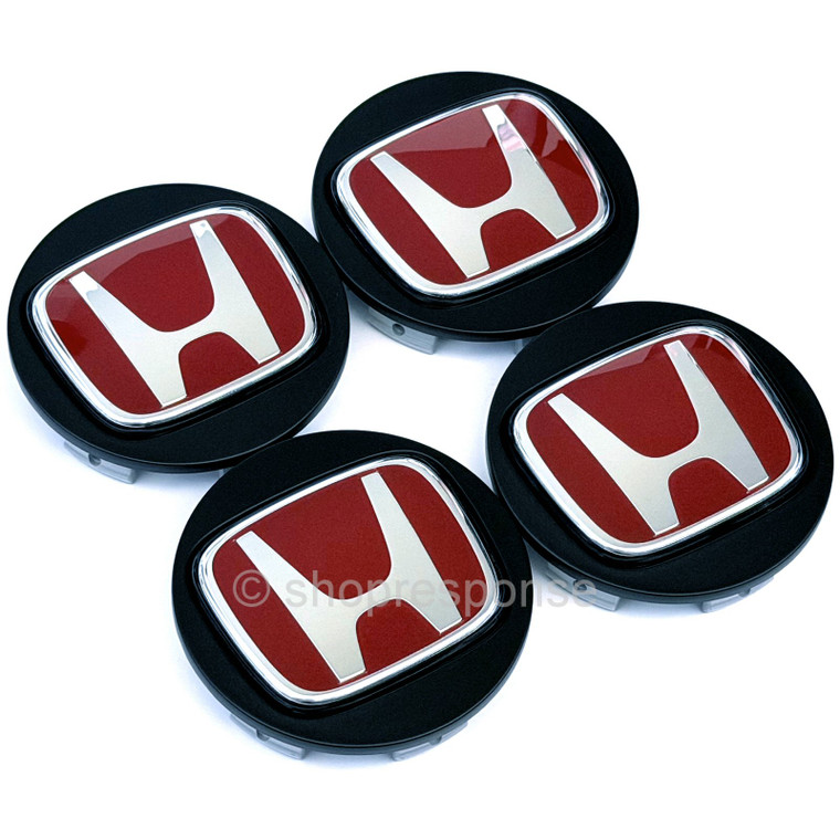 OEM Honda 23-26 Civic Type R FL5 Wheel Center Caps - Set of 4 (44732-TGH-A11)