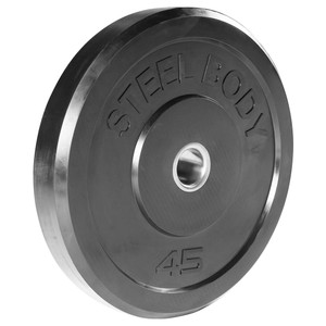 45 lbs. Olympic Bumper Plate by SteelBody to add weight to your HIIT Workout