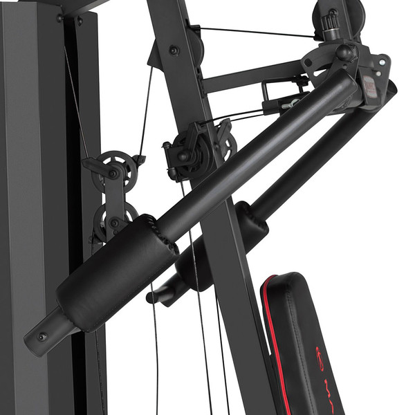 The Marcy Club 200 Lb Home Gym MKM-81010 has a durable cable system