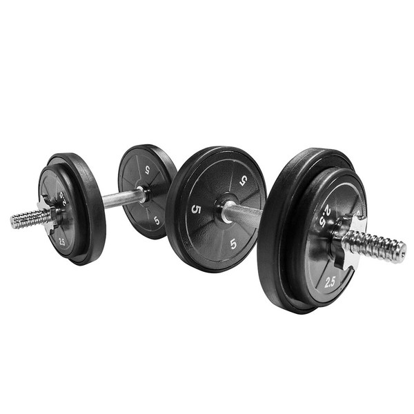 The Threaded Dumbbell Handles TDH-14.1 by Marcy has textured handles for added grip