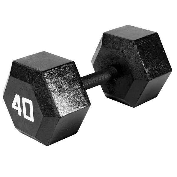 The Marcy 40 LB. Hex Dumbbell IV-2040 free weight optimizes your high intensity interval body building training