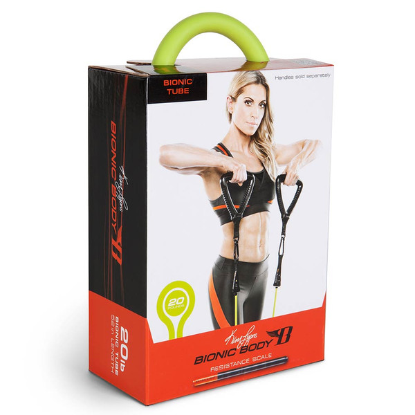 Long lasting Bionic Body 20 lb. Resistance Band Inside of the package