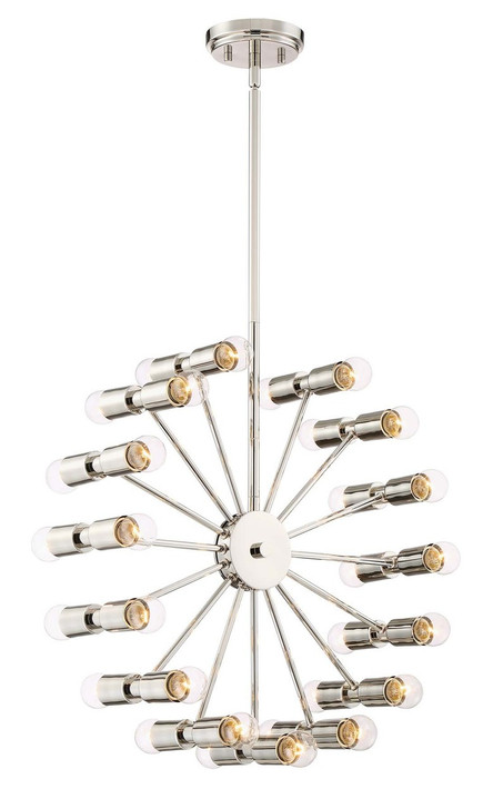 Zeev Lighting Eye Of London Collection Polished Nickel Chandelier CD10181/30/PN