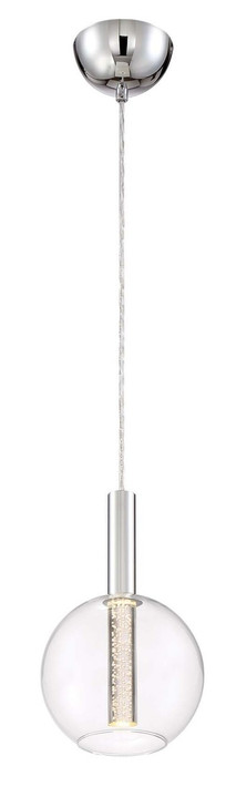 Zeev Lighting Empire Collection Chrome LED Mini Pendant Ceiling Light MP40029/LED/CH