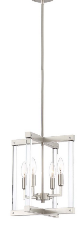 Zeev Lighting Regent Collection Polished Nickel Pendant Ceiling Light P30083/4/PN