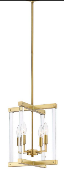 Zeev Lighting Regent Collection Polished Brass Pendant Ceiling Light P30084/4/PB