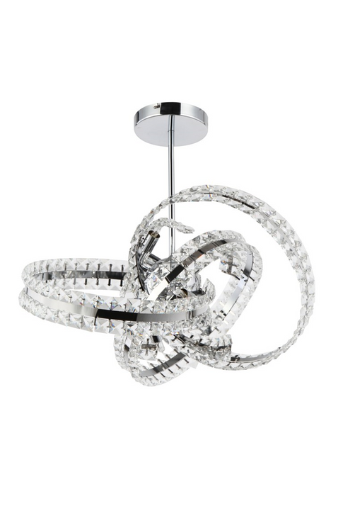 Zeev Lighting Knot Collection Chrome Pendant Ceiling Light P30092/6/CH