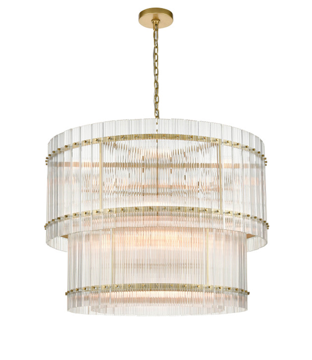 Zeev Lighting Allure Collection Aged Brass Chandelier CD10395/16/AGB