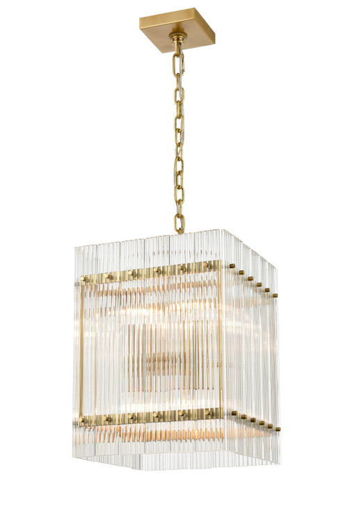Zeev Lighting Allure Collection Aged Brass Pendant P30101/8/AGB